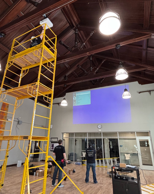 Installing SchoolGym Projector