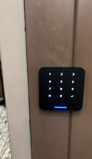 Door Access Key Pad Install