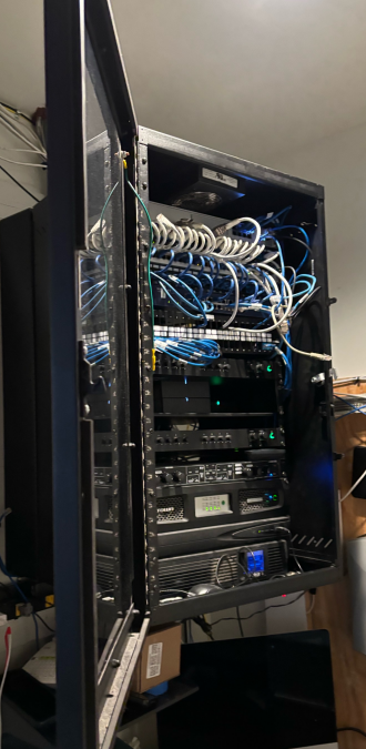 WireWave Tech Installed Network System – Returned For Maintenance Cable Cleanup